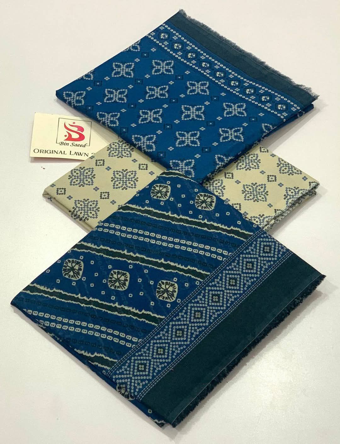 Bin Saeed | Printed Lawn 3pc | Design 2