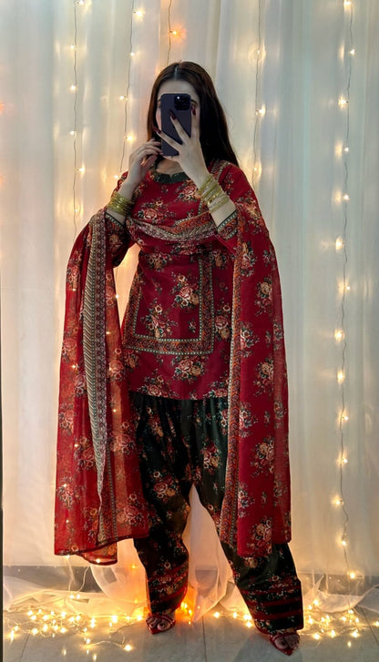 Bin Saeed | Printed Lawn 3pc | Design 1