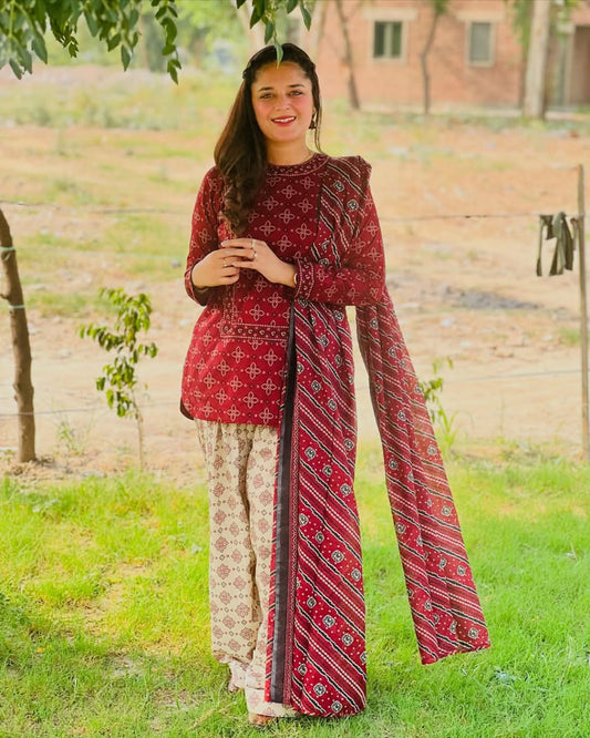 Bin Saeed | Printed Lawn 3pc | Design 3