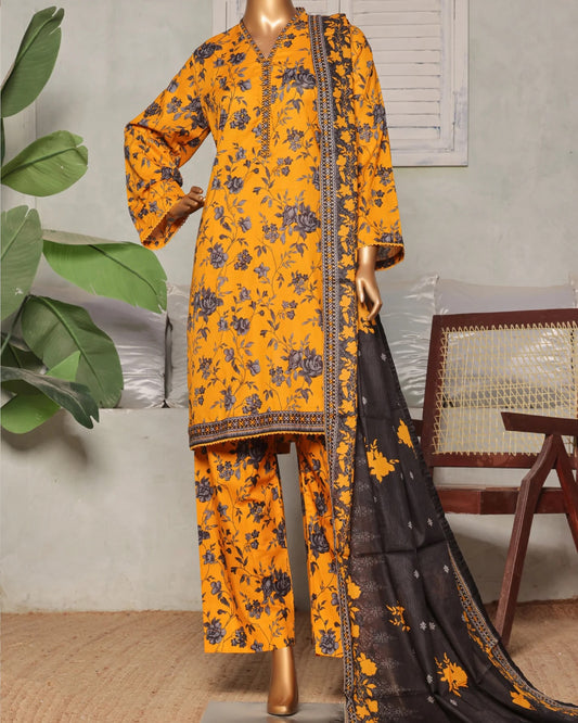 Bin Saeed | Printed Lawn 3pc | Design 8