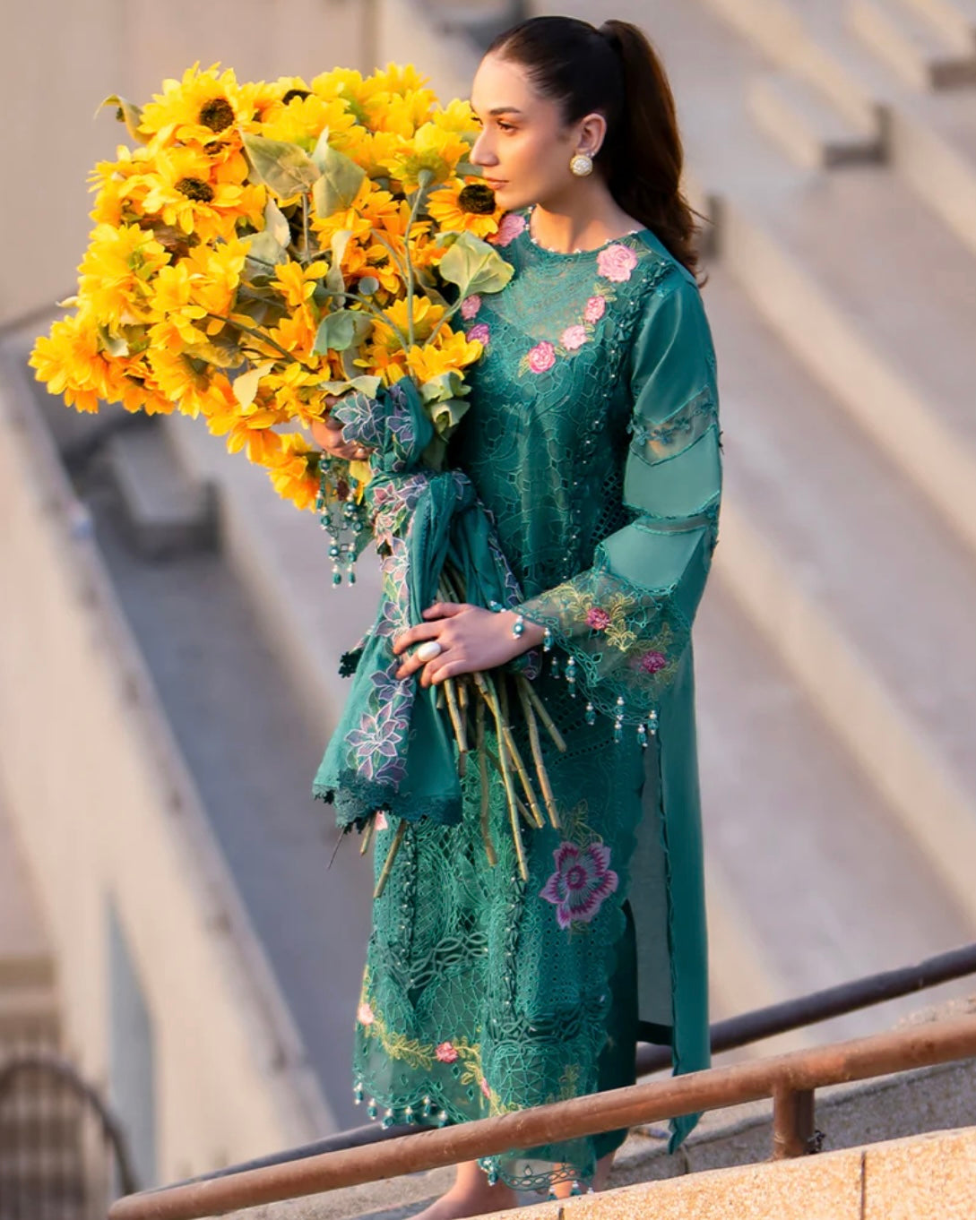 Parishay Dil-E-Raqsam | Embroidered Luxury Lawn | Design 9