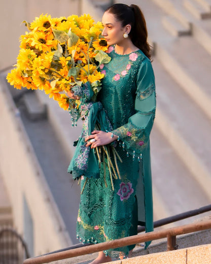 Parishay Dil-E-Raqsam | Embroidered Luxury Lawn | Design 9