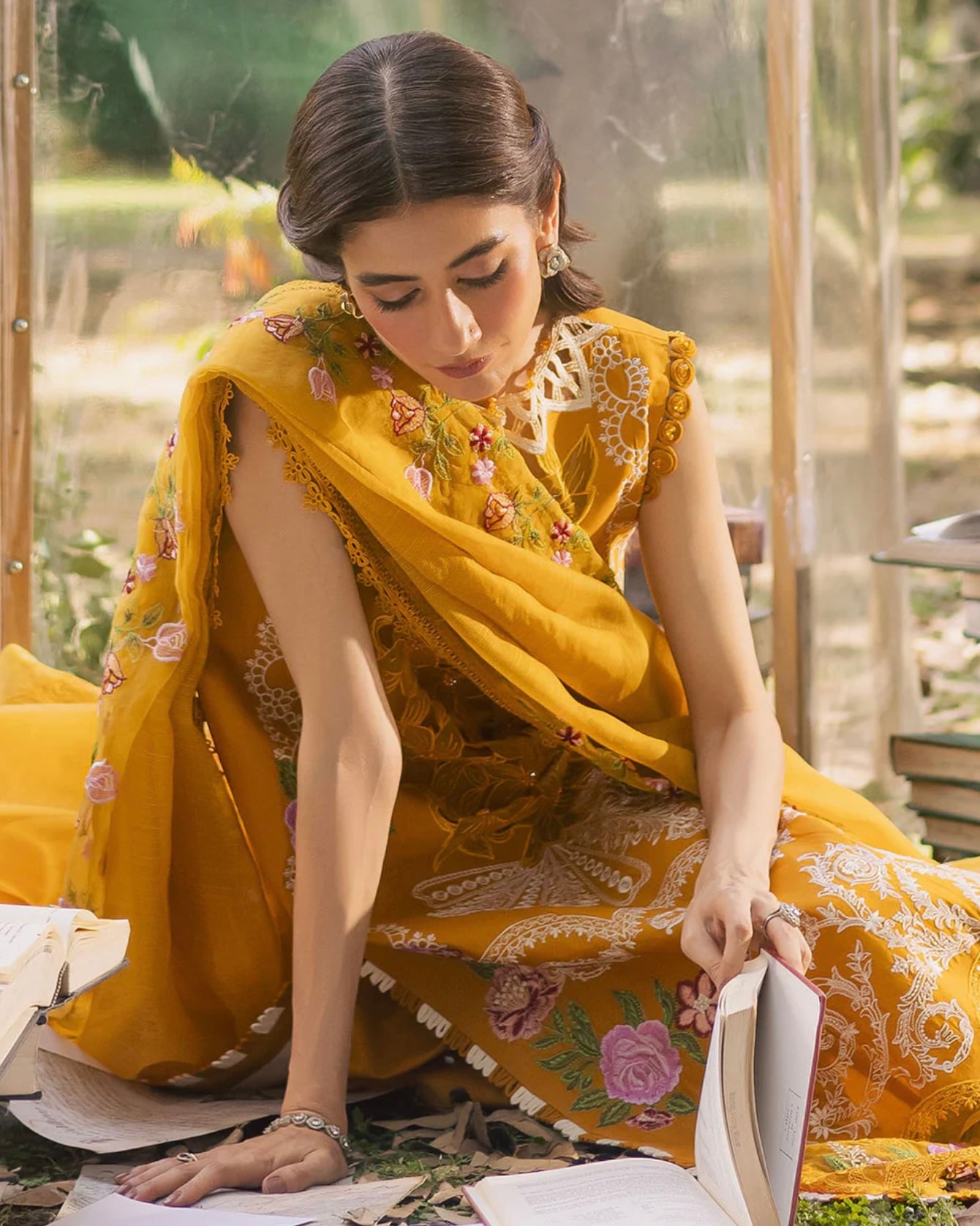 Parishay Enchanted Tales | Embroidered Luxury Lawn | Design 2