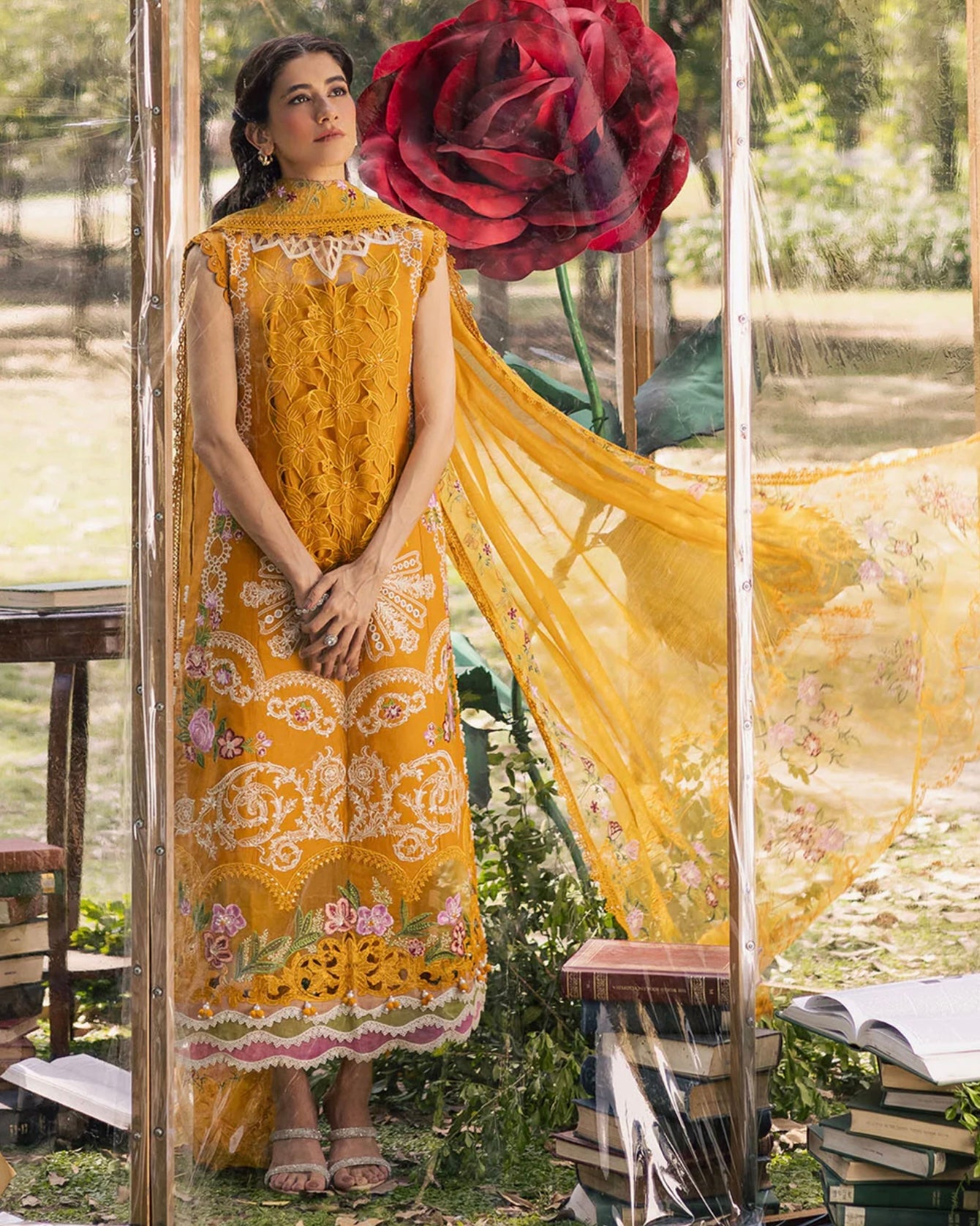 Parishay Enchanted Tales | Embroidered Luxury Lawn | Design 2