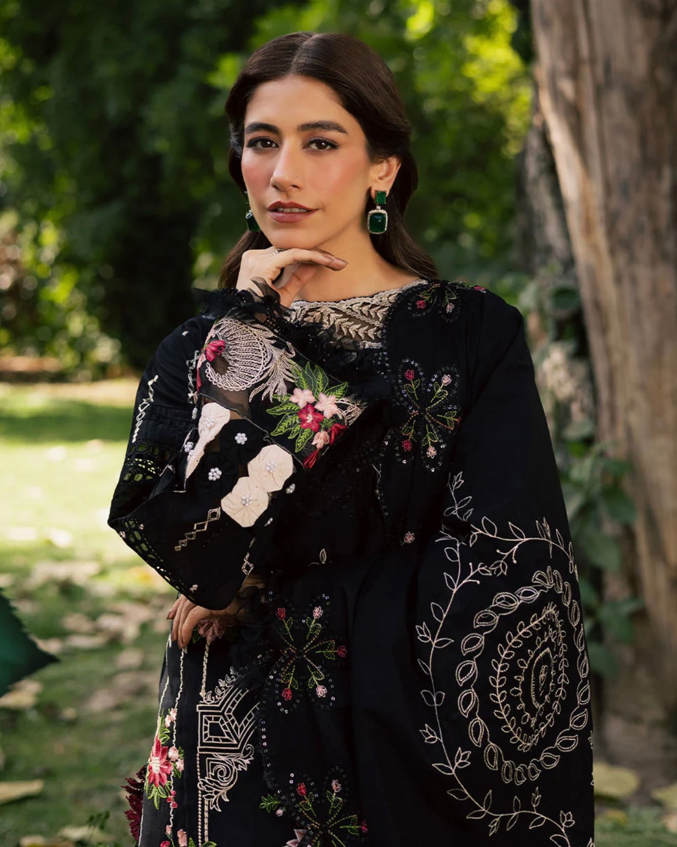 Parishay Enchanted Tales | Embroidered Luxury Lawn | Design 3