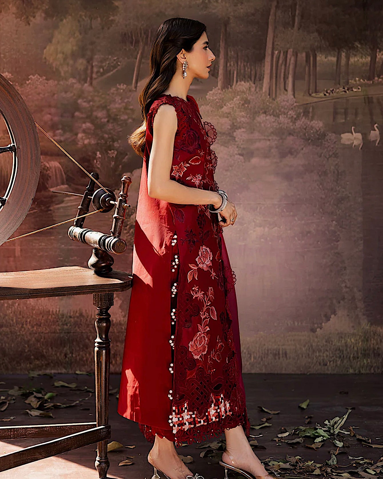 Parishay Enchanted Tales | Embroidered Luxury Lawn | Design 4