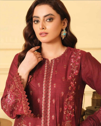 Johra Haiya | Chambray Jacquard Shawl | Design 911