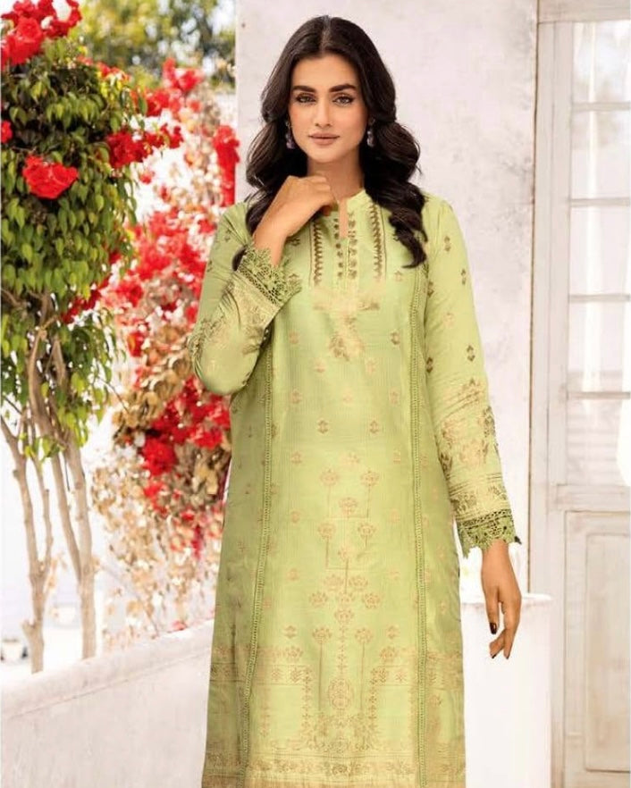 Johra Harika | Banarsi Jacquard Lawn 2pc | Design 666