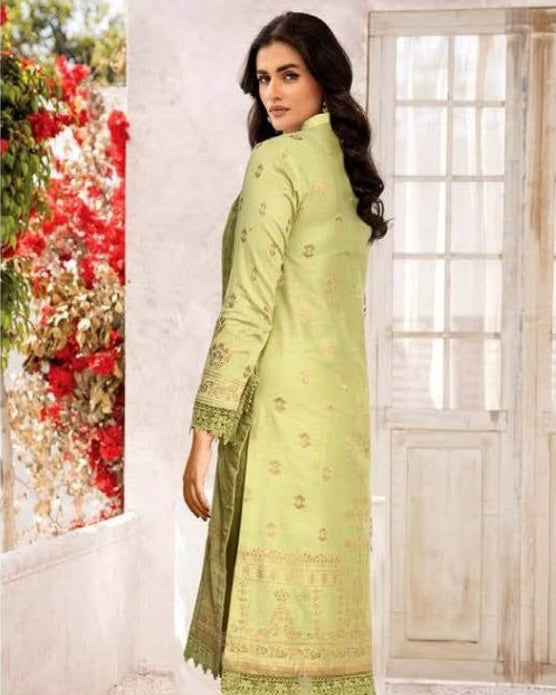 Johra Harika | Banarsi Jacquard Lawn 2pc | Design 666