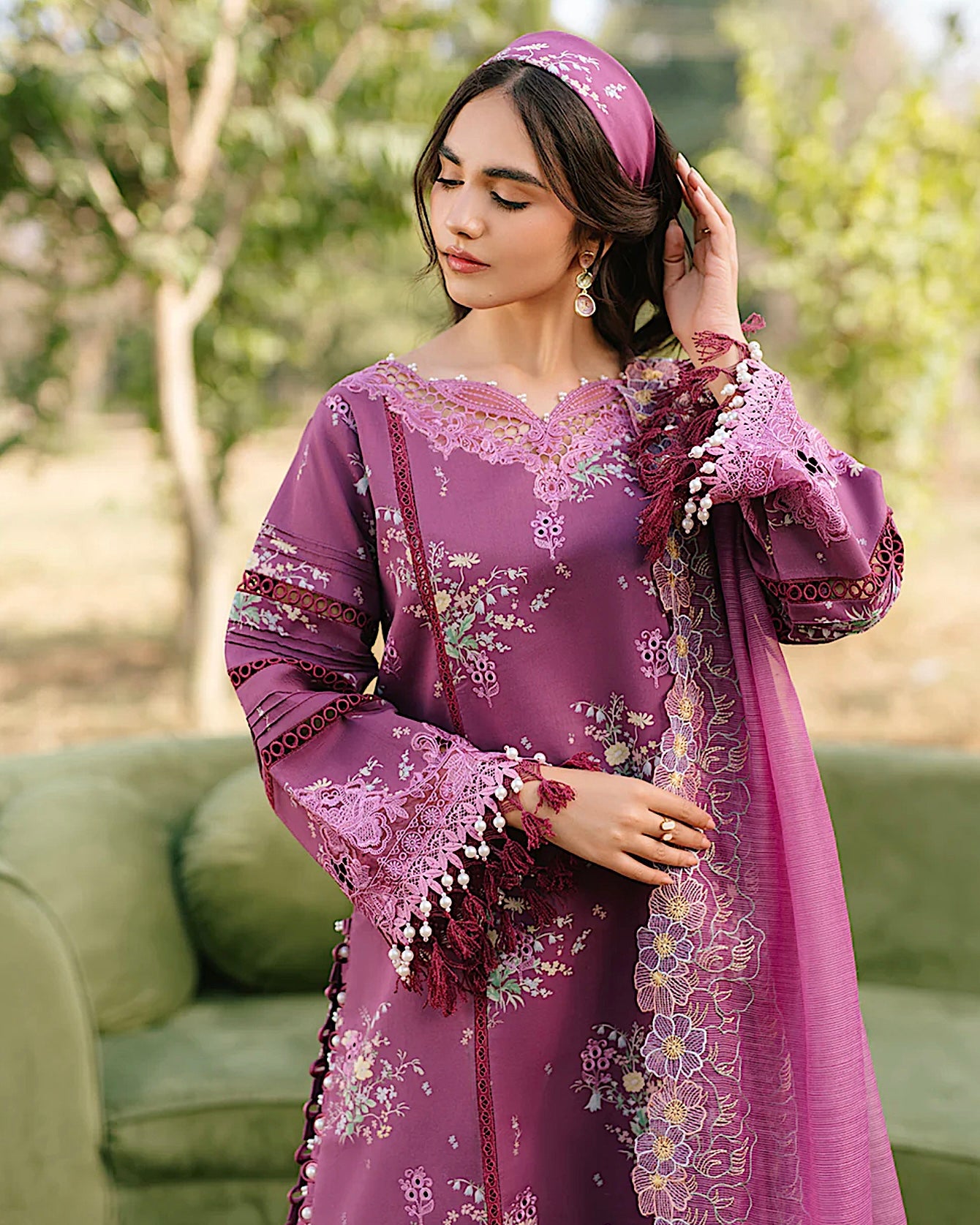 Parishay Ivy Bloom | Embroidered Luxury Lawn | Design 13