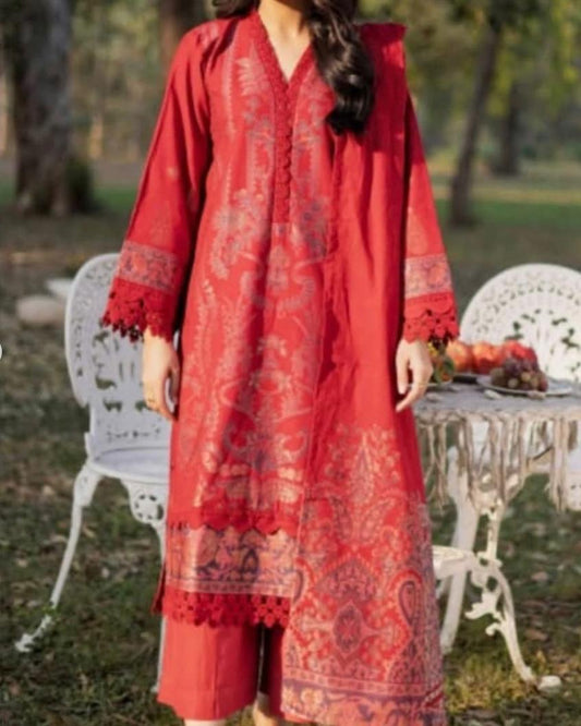 Johra Lilac | Khaddar Jacquard | Design 962