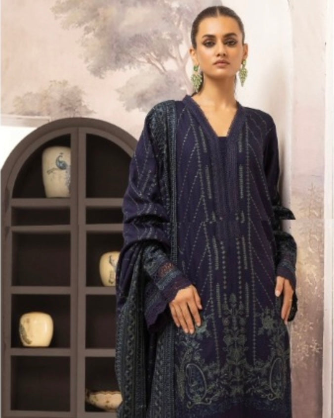 Johra Jolie | Emb Dhanak with Emb Shawl | Design 360