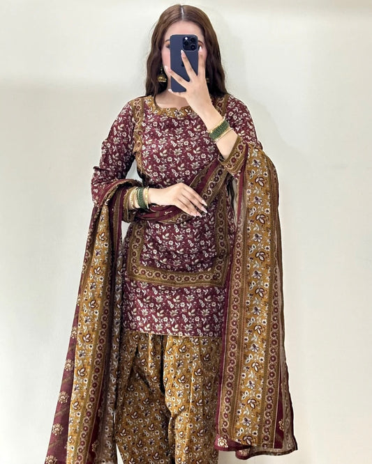 Bin Saeed | Printed Lawn 3pc | Design 6