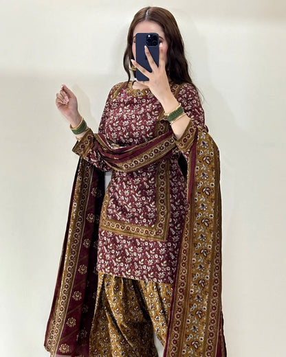 Bin Saeed | Printed Lawn 3pc | Design 6