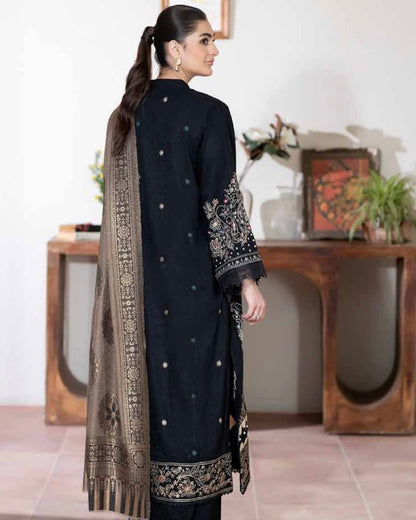 Johra Marsha | Embroidered Peach Leather | Design 310