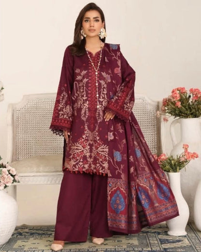 Johra Milza | Emb Lawn with Jacquard Dupatta | Design 890