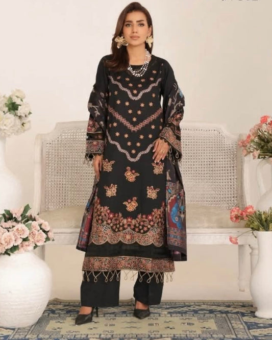 Johra Milza | Emb Lawn with Jacquard Dupatta | Design 893