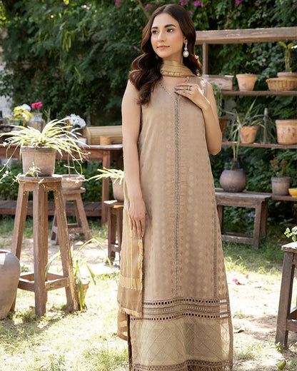 Johra Pinar | Jacquard Lawn Jacquard Chiffon Dupatta | Design 713