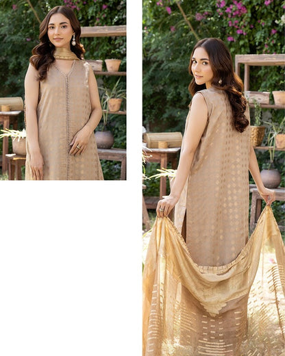 Johra Pinar | Jacquard Lawn Jacquard Chiffon Dupatta | Design 713
