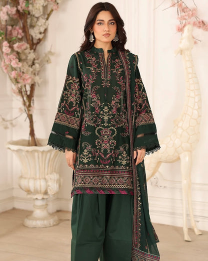 Johra Ravina | Emb Lawn with Emb Chiffon Dupatta | Design 650