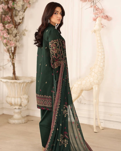 Johra Ravina | Emb Lawn with Emb Chiffon Dupatta | Design 650