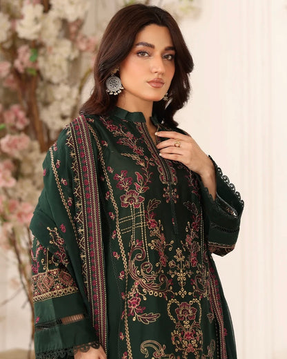 Johra Ravina | Emb Lawn with Emb Chiffon Dupatta | Design 650
