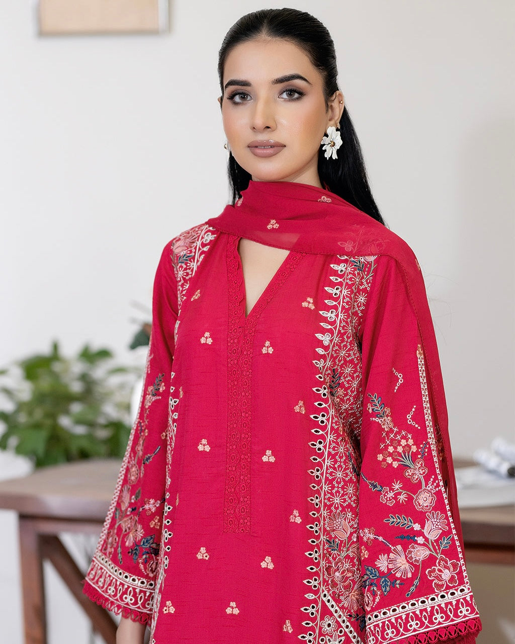Johra Sameeha | Embroidered Raw Silk | Design 294