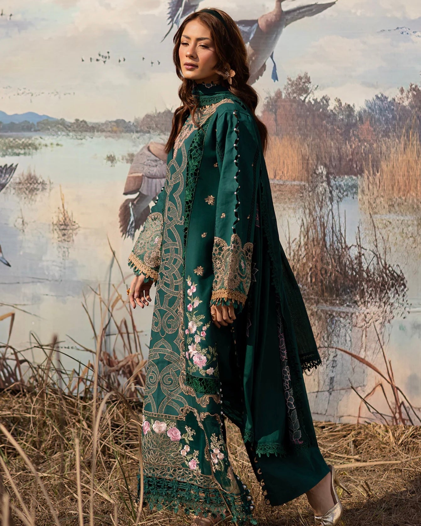 Parishay Shangrila | Embroidered Luxury Lawn | Design 3