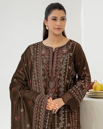 Johra Sunshine | Embroidered Fancy Peach Leather | Design 634