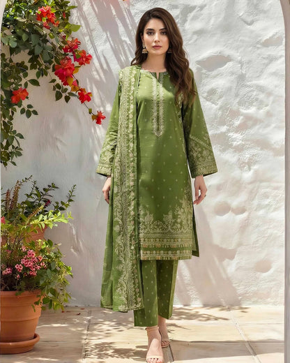 Limelight | Paste Printed Lawn 3pc | U4587 Green