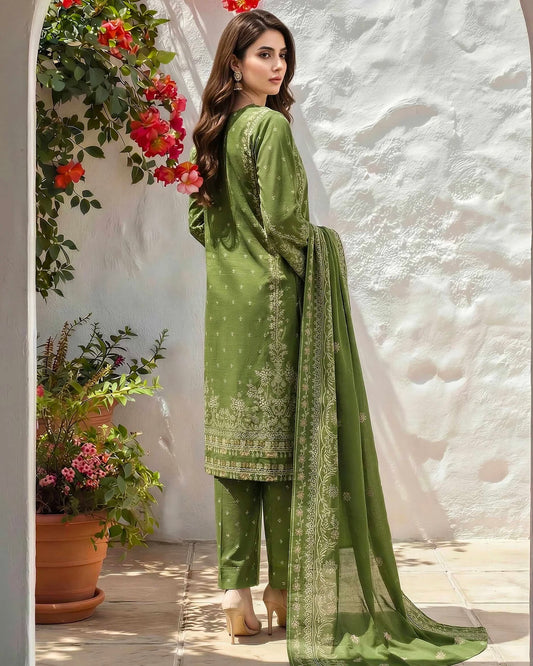 Limelight | Paste Printed Lawn 3pc | U4587 Green