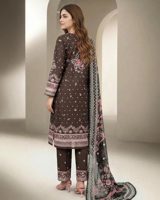 Limelight | Printed Lawn 3pc | U4683 Brown