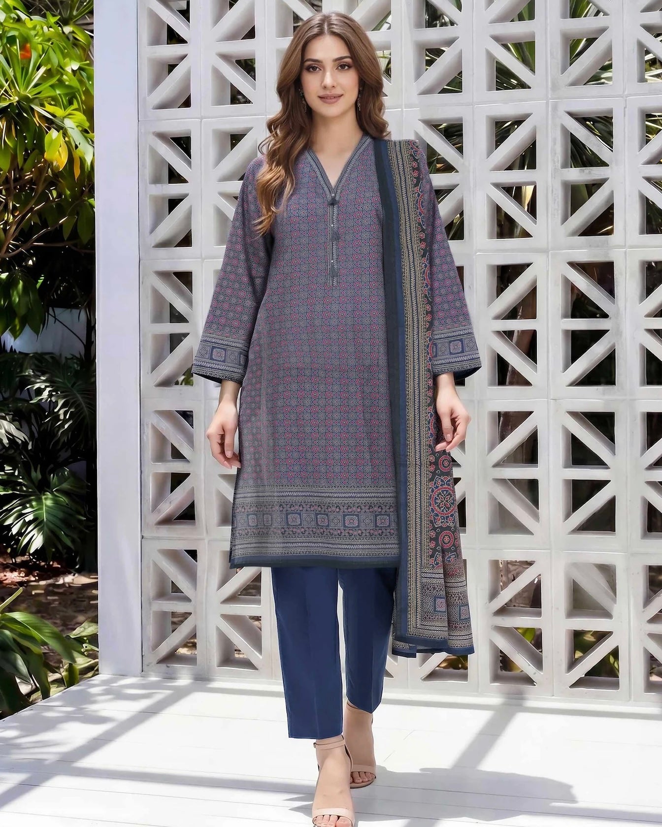 Limelight | Printed Lawn 2pc | U4748 Blue
