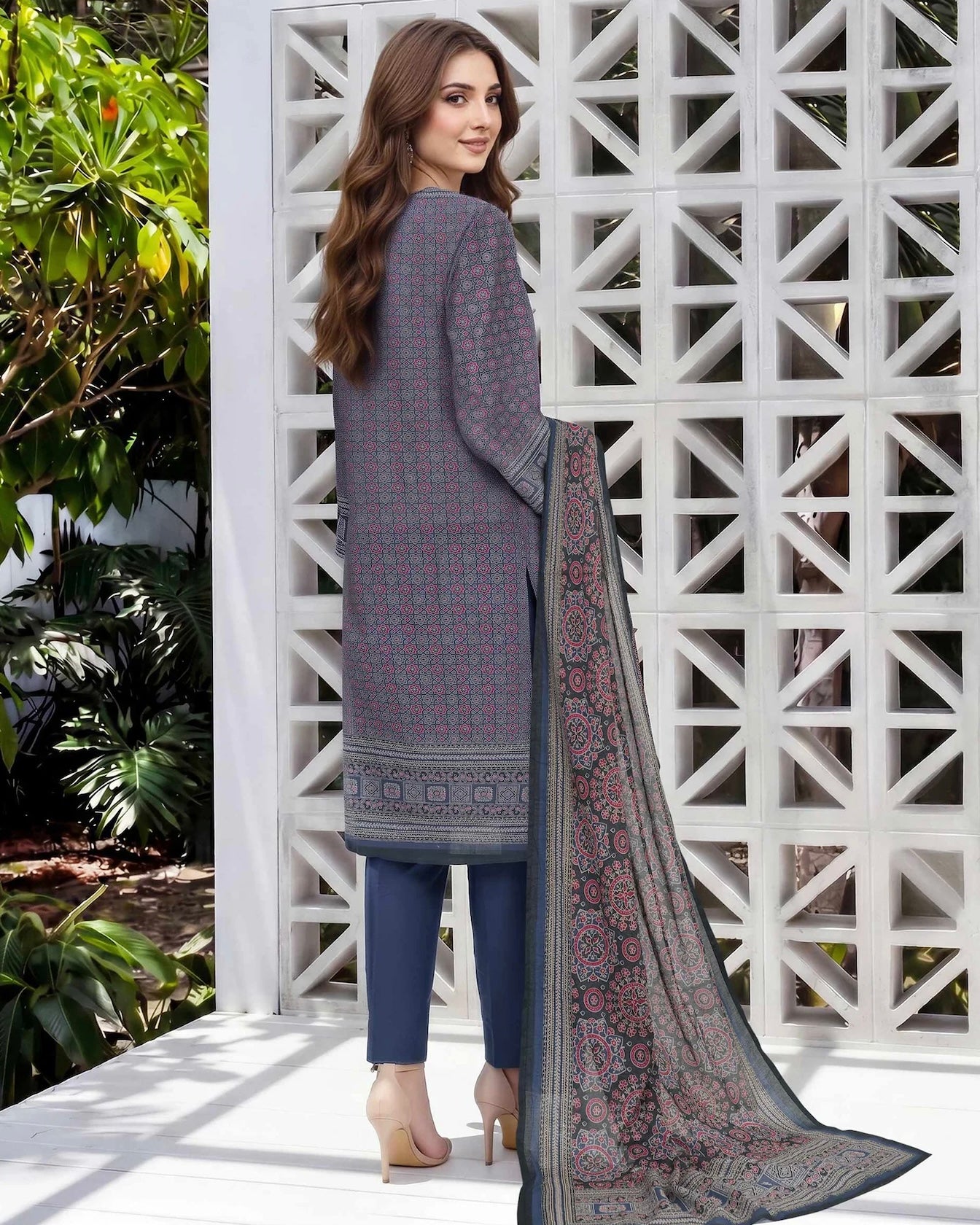 Limelight | Printed Lawn 2pc | U4748 Blue