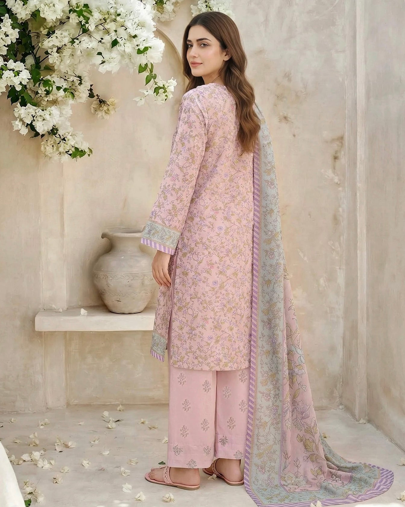 Limelight | Printed Lawn 3pc | U4749 Pink