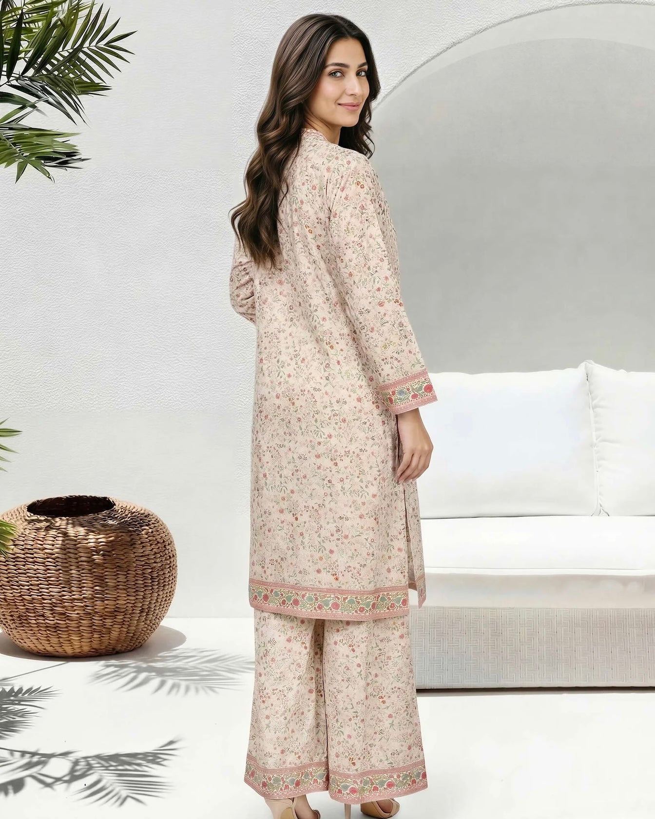 Limelight | Printed Lawn 1pc | U4755 Off White