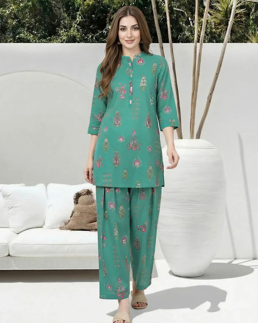 Limelight | Printed Lawn 1pc | U4772 Green