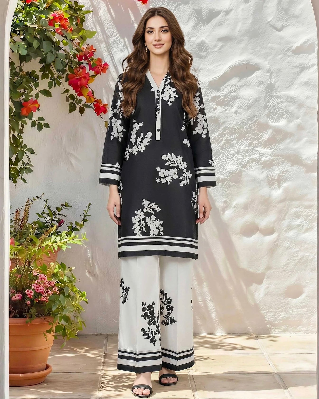 Limelight | Printed Lawn 2pc | U4790 Black