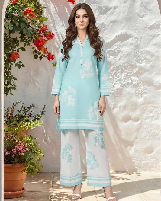 Limelight | Printed Lawn 2pc | U4790 Sky Blue