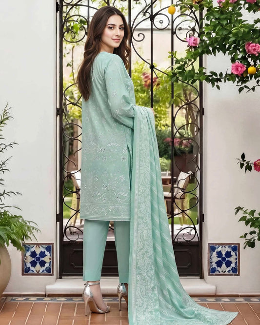 Limelight | Paste Printed Lawn 3pc | U4868 Green