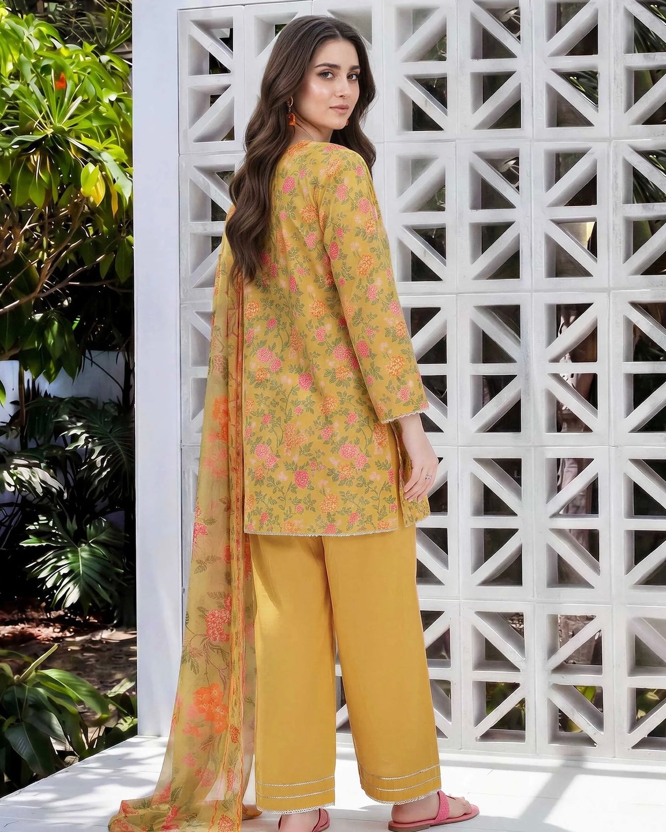 Limelight | Paste Printed Lawn 3pc | U4937 Yellow
