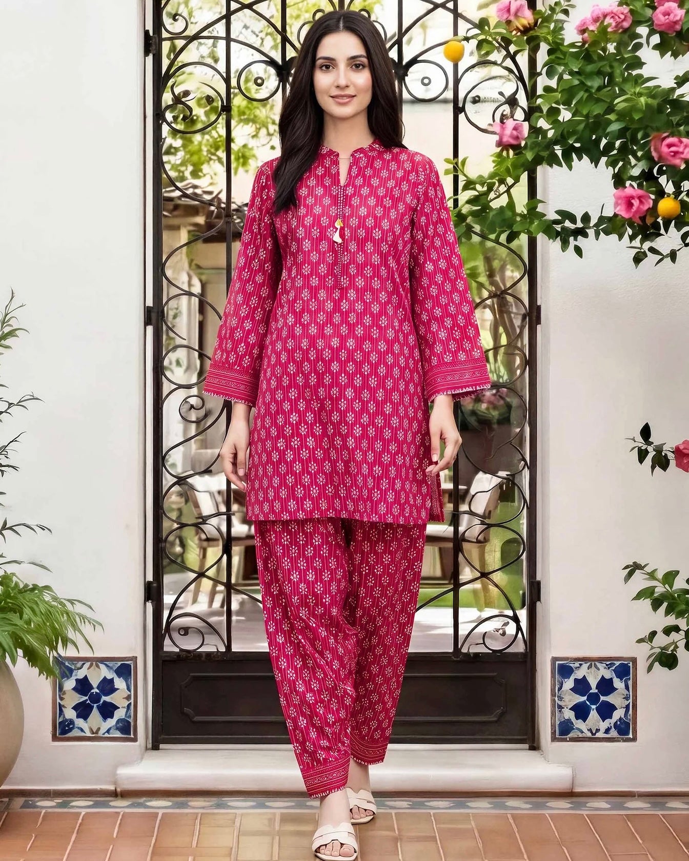 Limelight | Printed Lawn 1pc | U4961 Red
