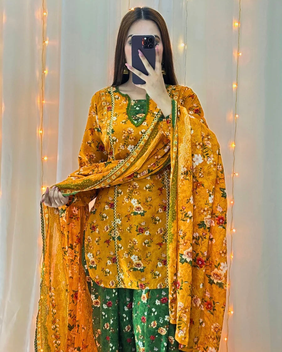 Bin Saeed | Printed Lawn 3pc | Design 4