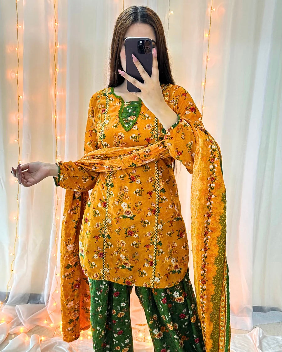 Bin Saeed | Printed Lawn 3pc | Design 4