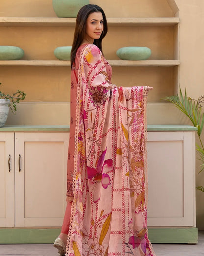 Johra Zayan | Emb Lawn with Chiffon Dupatta | Design 347