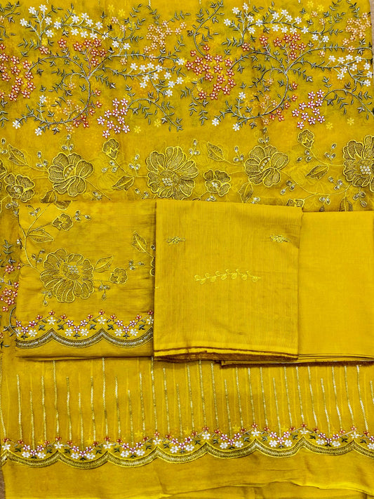 Luxury Lawn 3pc Embroidered | Design 5