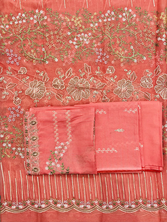 Luxury Lawn 3pc Embroidered | Design 6